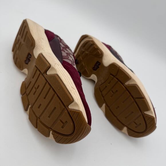 Coach Canvas Logo Suede Lace Up Sneaker FG5057 Shoes Women’s Size 9.5B - Picture 8 of 8